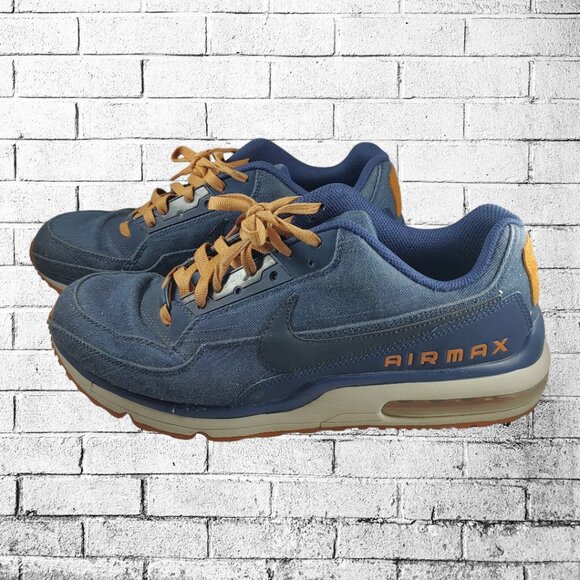 Nike Air Max LTD Shoes Denim Model 695484-448 Blue Jean Gum Bottom Men’s Size 11 - Picture 1 of 9